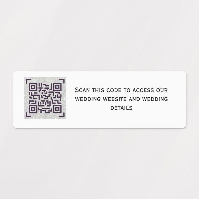 CODE D'ANALYSE QR - Stickers Pour INVITATIONS Date (Design 1)