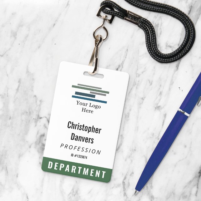 Code de l'employé blanc foncé Grand logo Badge (Créateur téléchargé)
