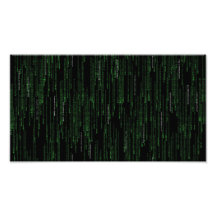 Code de l'ordinateur tombant jeu geek poster illus