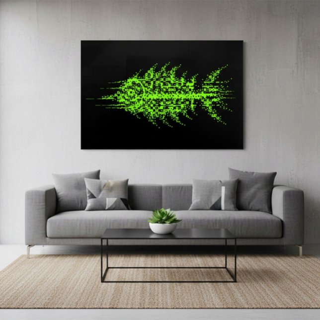 Code de pixel de pépin de poisson Art mural (Créateur téléchargé)