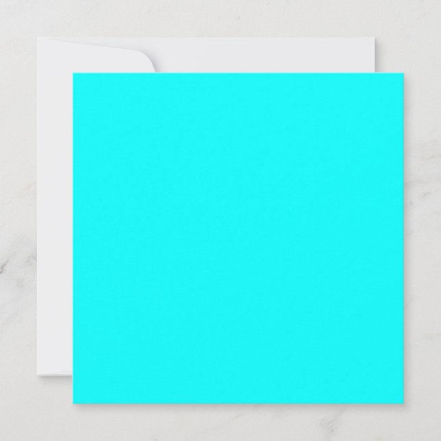 Code hexadécimal bleu néon 00ffff (Devant)