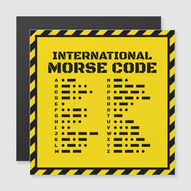 Code Morse International – Industriel Gras  (Devant / Derrière)