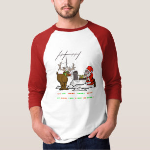 Code Morse Père Noël et T-shirt de Noël de Rudo