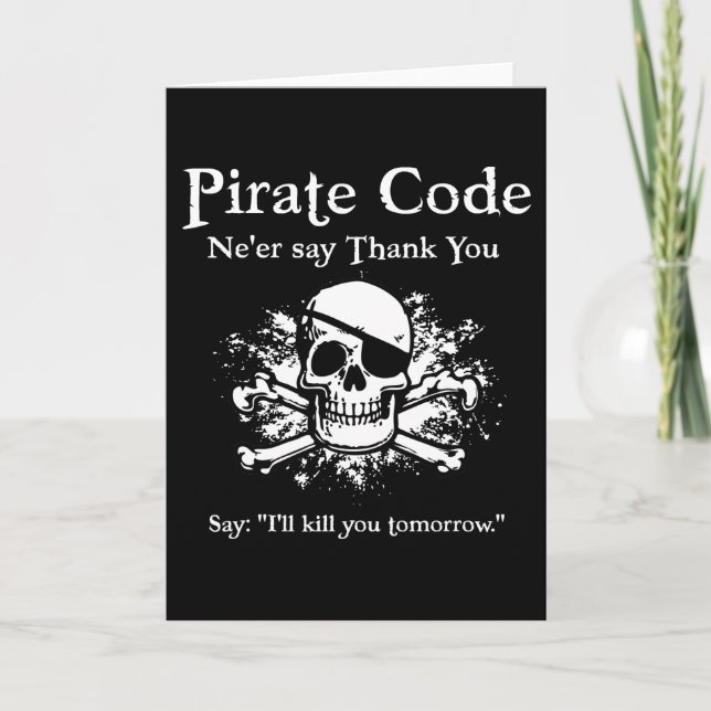 Code pirate : Merci (Devant)