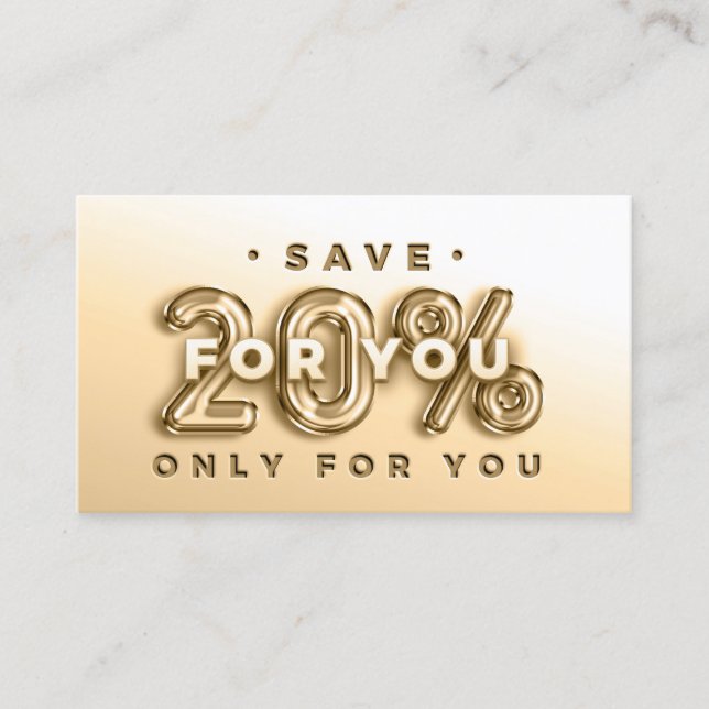 CODE QR 20%OFF INSÉRER LE CARTE DE REMERCIEMENTS (Devant)