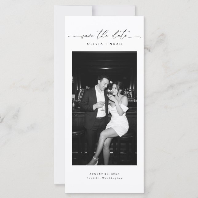 Code QR 3 Photo Signet de Mariage Save the Date (Devant)