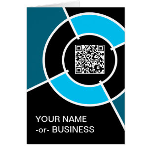 code QR aqua bullseye