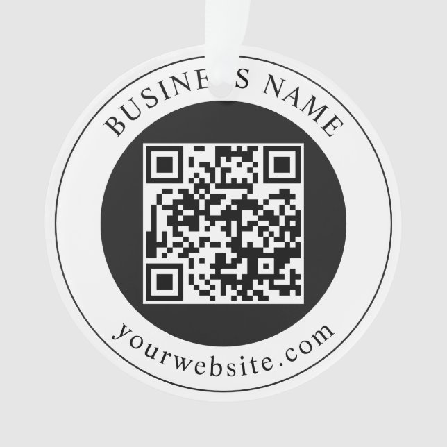 Code QR avec nom d'entreprise modifiable (devant)