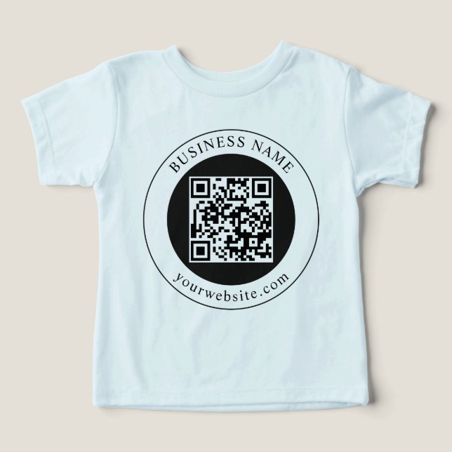 Code QR avec nom d'entreprise modifiable (Design Recto)