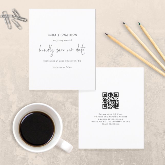 Code QR Budget Script Noir Blanc Enregistrer La Da (Créateur téléchargé)