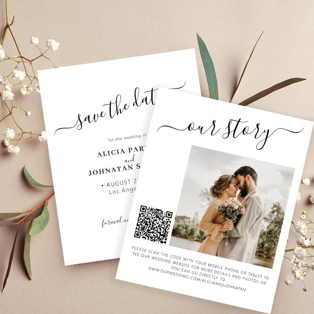 Code QR budget simple photo mariage économiser la  (Créateur téléchargé)