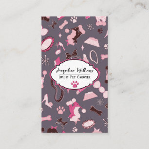 Code QR Carte de visite Mauve Féminin pour Toilett