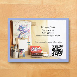 Code QR Carte de visite Professeur d'Art Tuteur Co