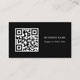 Code QR Carte de visite simple noir