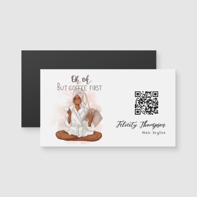 Code QR de beauté et de mode capillaire (Devant / Derrière)