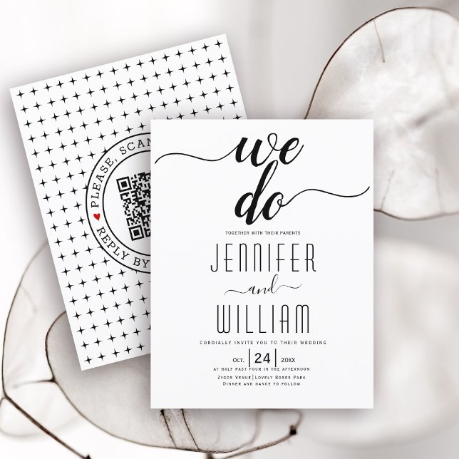 Code QR de budget RSVP Nous faisons invitation de  (Créateur téléchargé)