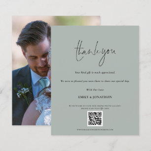 Code QR de budget Script de mariage Photo Sage Mer