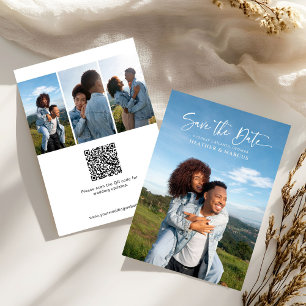 Code QR de calligraphie simple et élégant à 4 phot