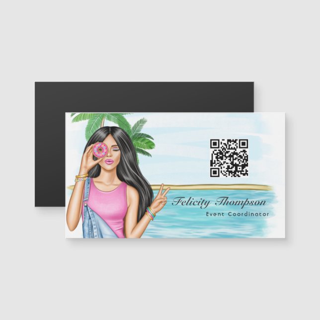 Code QR de coordinateur d'événement (Devant / Derrière)