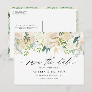 Code QR de faire-part de sauvegarde de la guirland