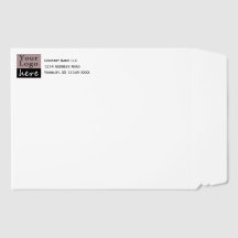 Code QR de logo basique pour enveloppes d'entrepri