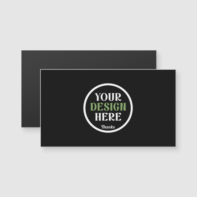 Code QR de logo noir personnalisé pour la marque c (Devant / Derrière)