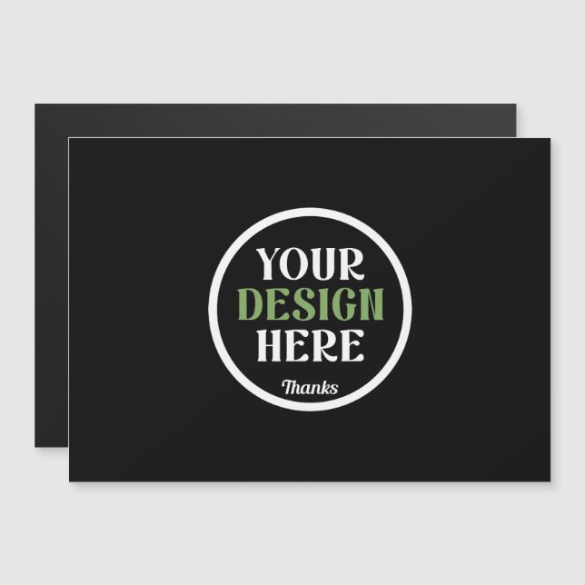 Code QR de logo noir personnalisé pour la marque c (Devant / Derrière)