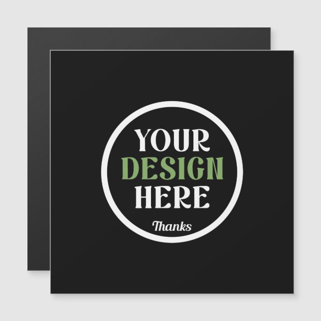 Code QR de logo noir personnalisé pour la marque c (Devant / Derrière)