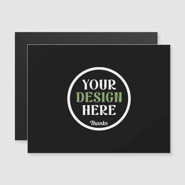 Code QR de logo noir personnalisé pour la marque c (Devant / Derrière)