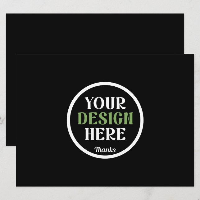 Code QR de logo noir personnalisé pour l'image de  (Devant / Derrière)