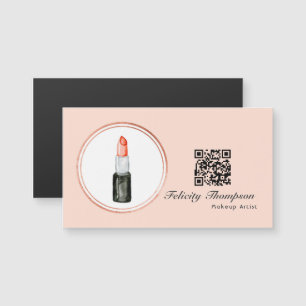 Code QR de maquilleuse Rose Gold et Blush Pink