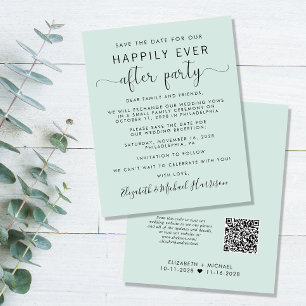 Code QR de mariage à budget pour réception Save th