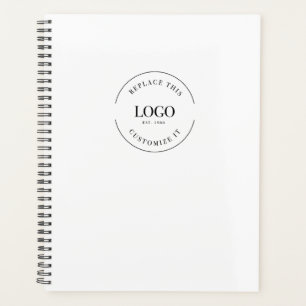 Code QR de marque simple White Minimal personnalis