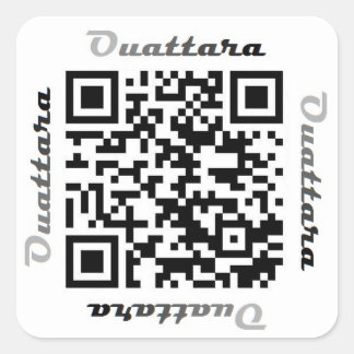 Code QR de Ouattara Sticker de NOM personnalisé