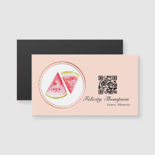 Code QR de planificateur d'événement Rose Gold et
