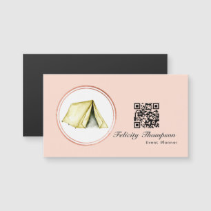 Code QR de planificateur d'événement Rose Gold et