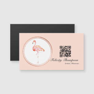 Code QR de planificateur d'événement Rose Gold et