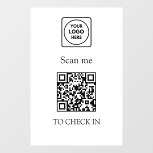 Code QR de prise en charge   Panneau d'affichage d