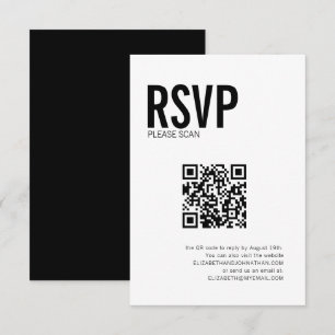 Code QR de réponse RSVP pour un site web de mariag