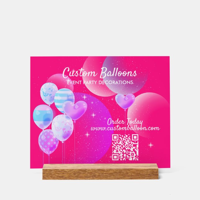Code QR décoration art ballon (Recto)