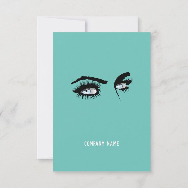 Code QR d'entreprise d'aquarelle directe Promo (Devant)