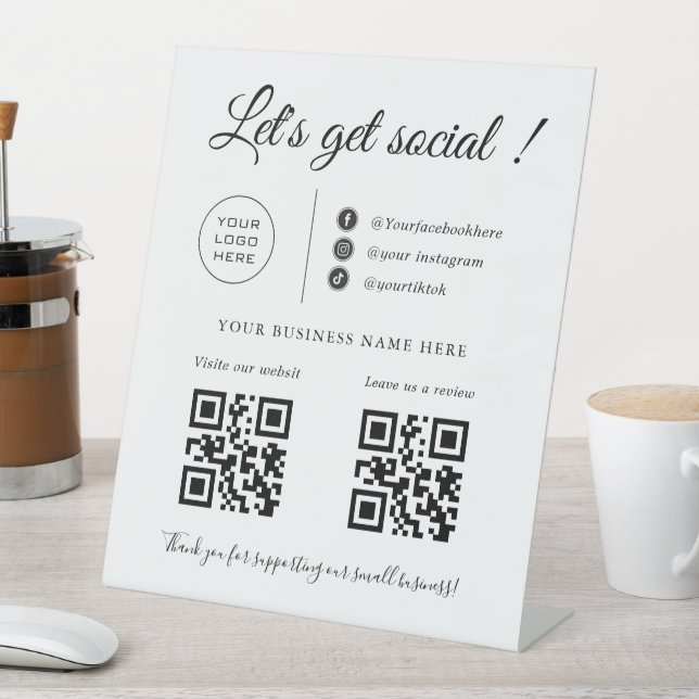 Code QR d'entreprise personnalisé, panneau de médi (In SItu)