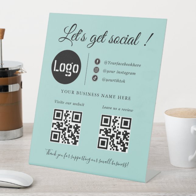 Code QR d'entreprise personnalisé, panneau de médi (In SItu)