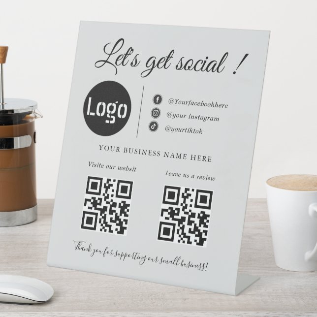 Code QR d'entreprise personnalisé, panneau de médi (In SItu)
