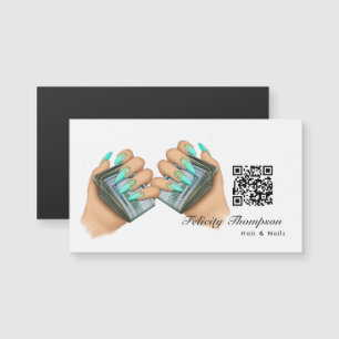 Code QR des cheveux et des ongles