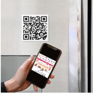 Code QR des personnes anti-Nosy Aimant drôle