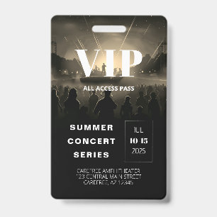 Code QR du badge de concert Pass Accès Illimité