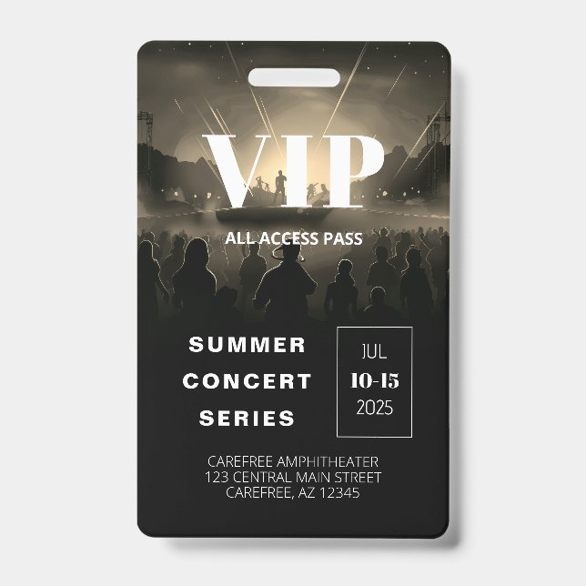 Code QR du badge de concert Pass Accès Illimité (Avant)