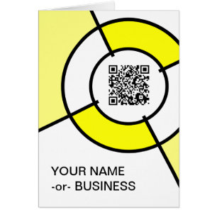 code QR du bullseye jaune
