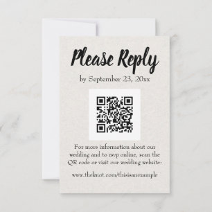 Code QR du livre Vintage noir Rsvp